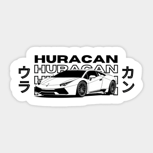 Huracan + Car Blueprint Sticker